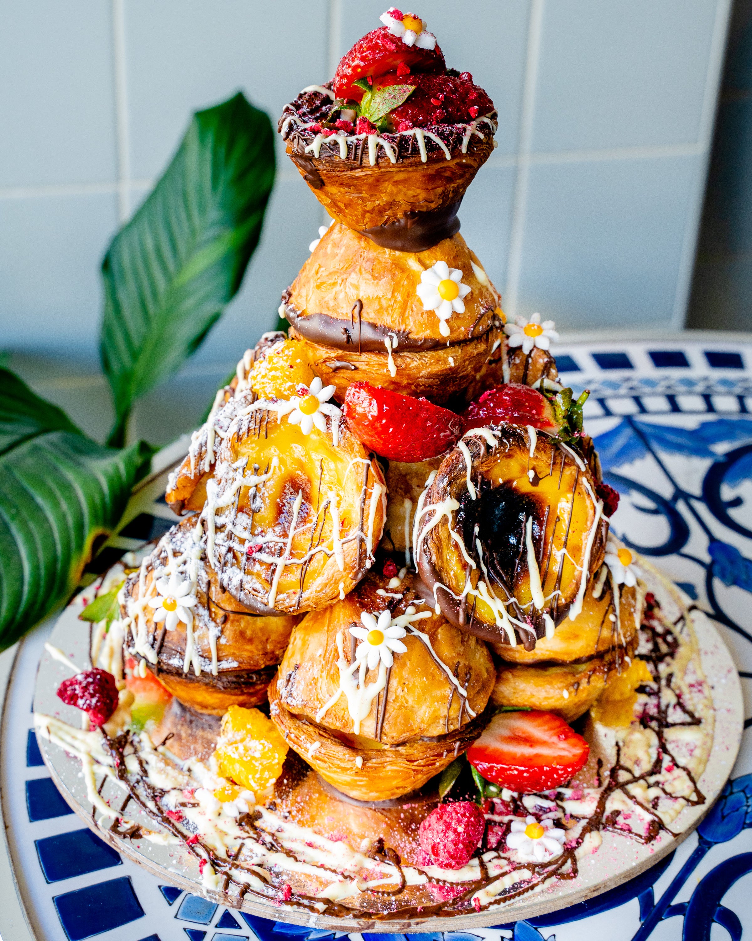 Portuguese Tart Tower